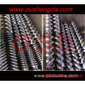 51/105 Double conical extruder screw and barrel for PVC profile Extruder